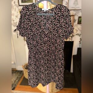 🖤Black Floral Print Dress